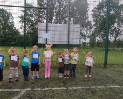dzieci podczas udziału w akcji Sprintem do maratonu