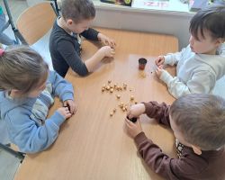 dzieci sadzą rośliny