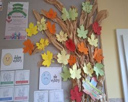 dzieci słuchają treści o nawiązywaniu relacji