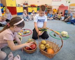 dzieci podczas zajęć i eksperymentów przyrodniczych