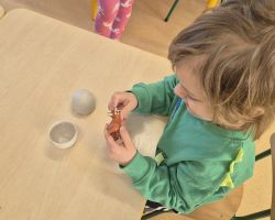 dzieci w trakcie różnych aktywności podczas obchodów dnia dinozaura