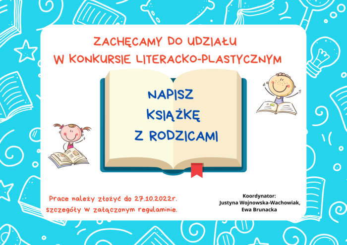 plakat napisz książkę z rodzicami