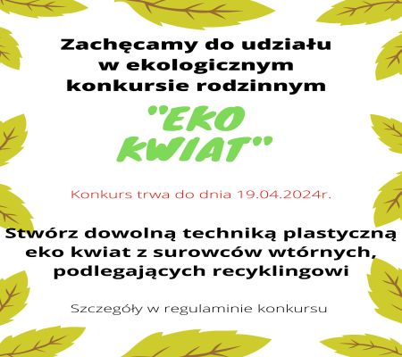 konkurs ekologiczny plakat