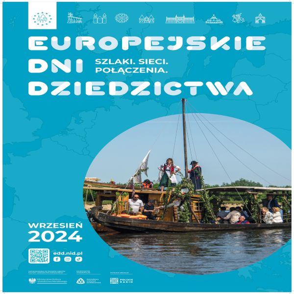 plakat przedstawiający wydarzenie "Europejskie dni dziedzictwa"